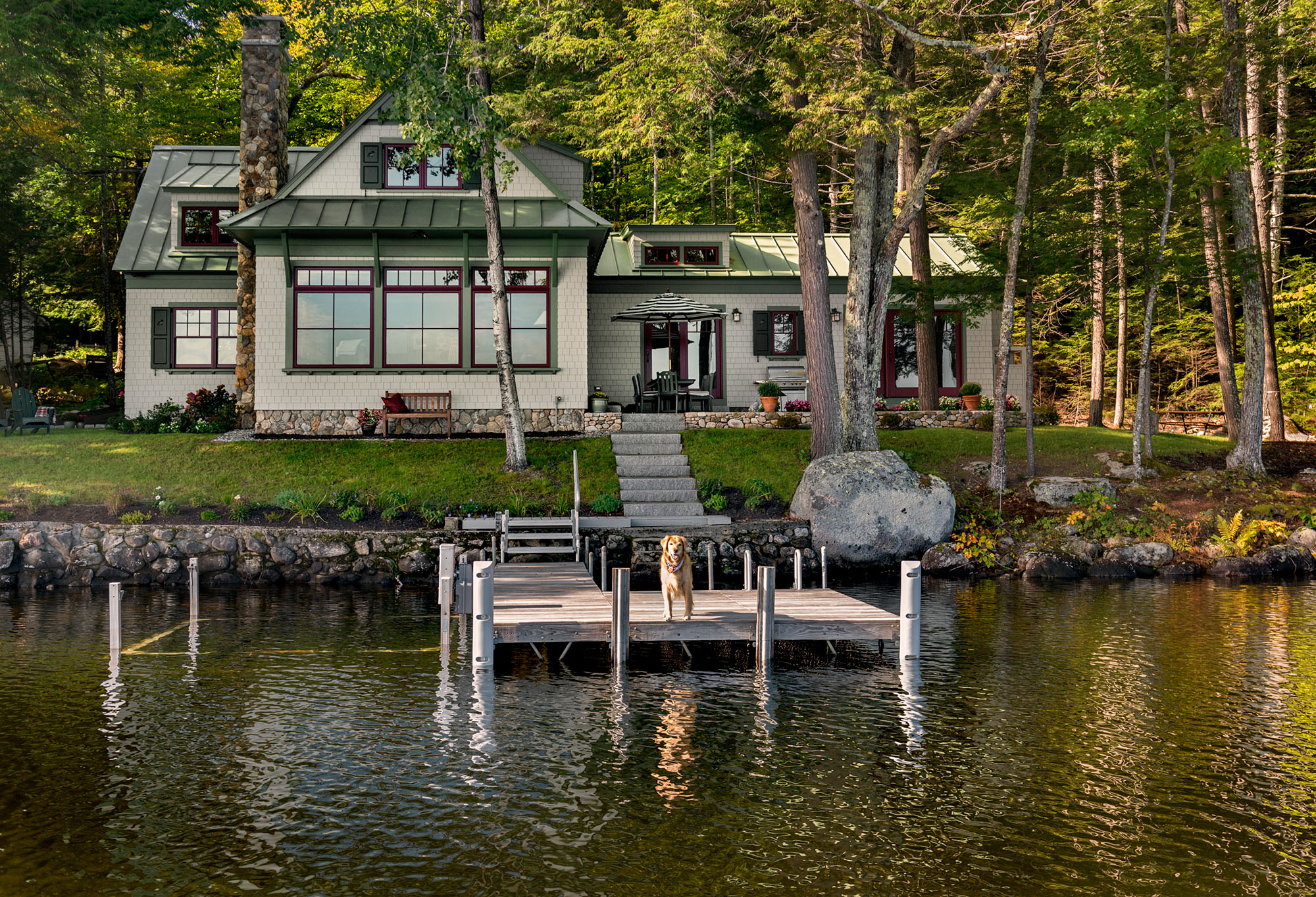 drews-lake-photo-waterfront-homes-for-sale-maine-coast-lake-photos