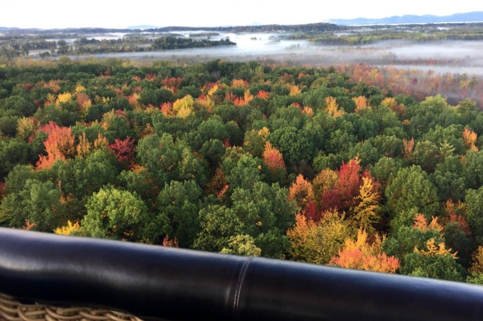 hot air balloon ride vermont